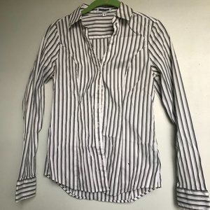 Express Striped button up business shirt